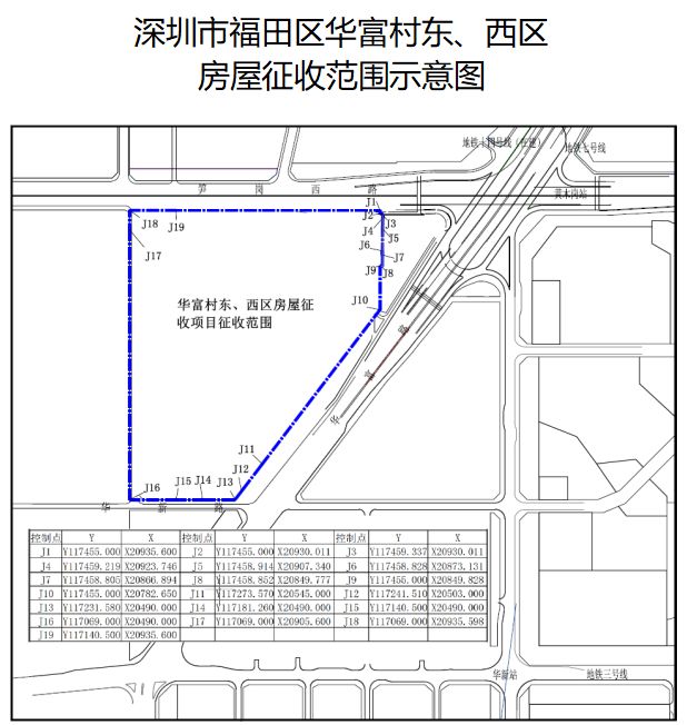 因深圳市福田区华富村东,西区棚户区改造项目建设需要,根据《国有土地