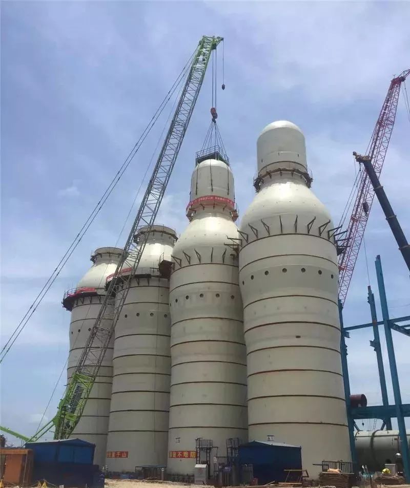 防城港钢铁基地项目1号高炉热风炉项目成功封顶