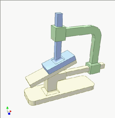 用solidworks设计的简单楔形机构
