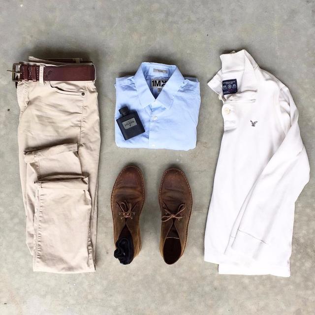ons 复古马丁靴:nudie jeans 卡其色圆领毛衣:church"s 手表:phipps