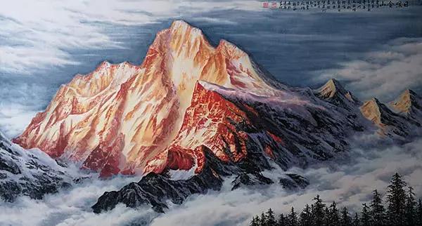 著名画家杨仁佩一一国画山水 气势雄伟 诗书画意浓