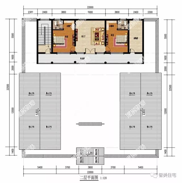 3栋两层中式风格别墅,合院类型建筑,满满的古典美_厢房