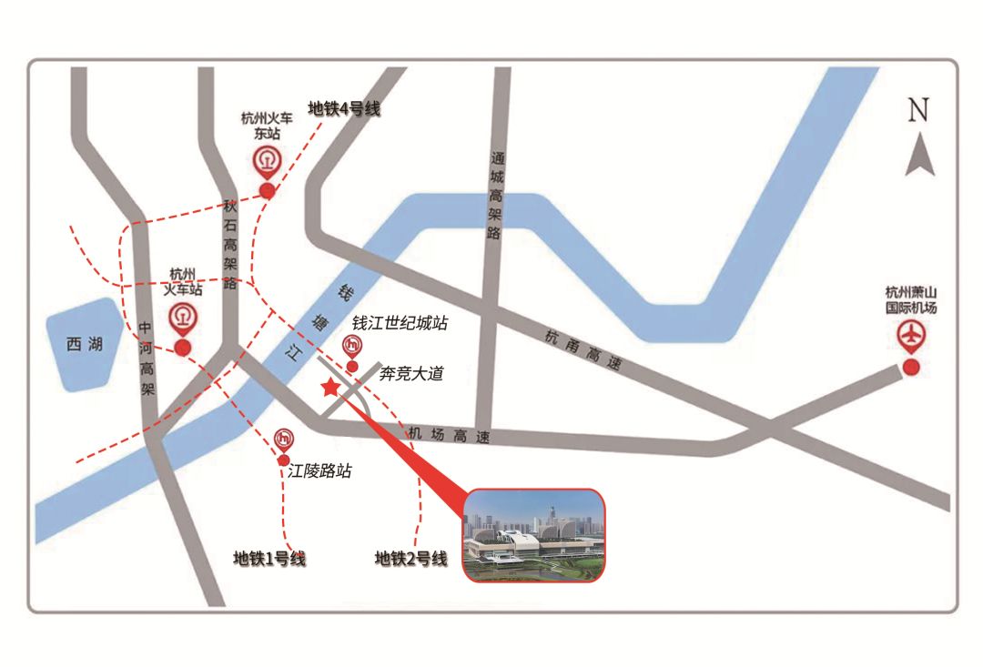杭州萧山国际机场出发线路1:出站乘坐出租车约30分钟/约21.