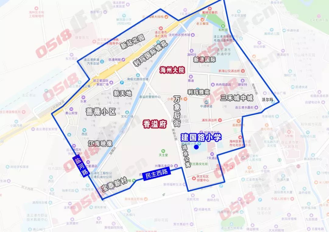 连云港2019年海州,连云地区学区范围公布,看看