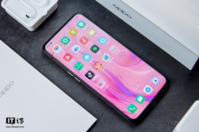 oppo reno标准版薄雾粉色真机图赏