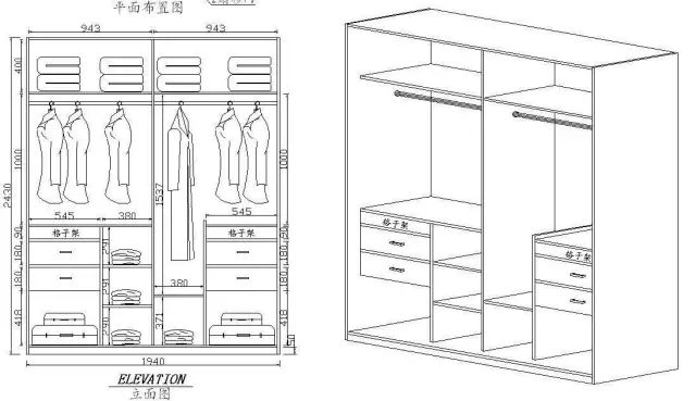 衣柜设计很重要,能不能多装,就看内部结构和整理!