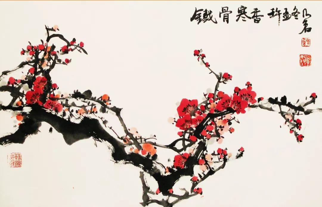 为什么文人画家喜欢国画梅花,如何画出梅花的骨气,生气和清气