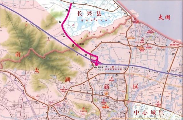 △g50高速公路南太湖互通效果图