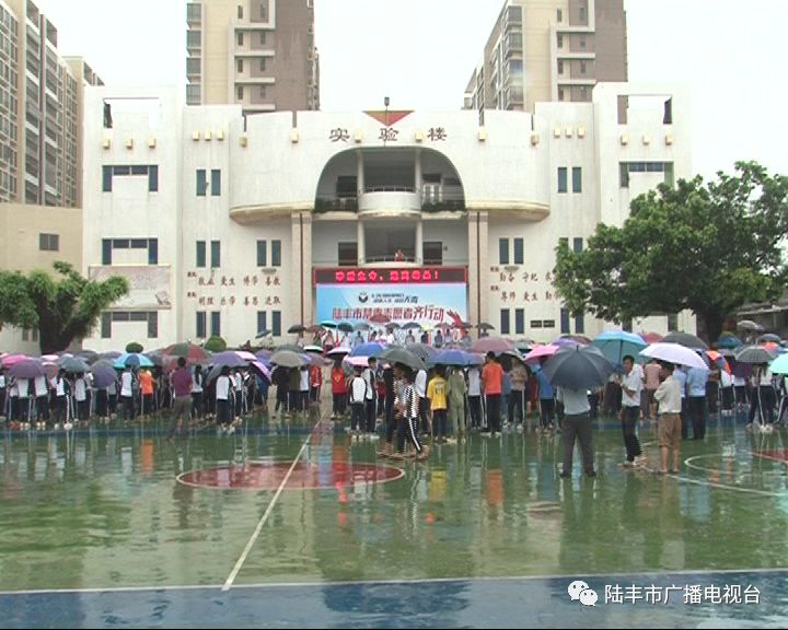 湖东中学举行"禁毒志愿者齐行动"禁毒宣传活动_陆丰市