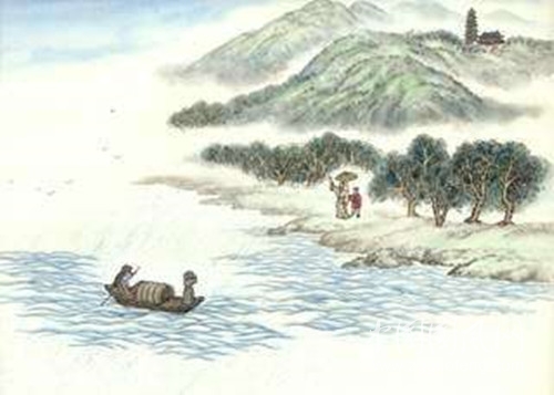 其二:行香子雨中送别寄晴