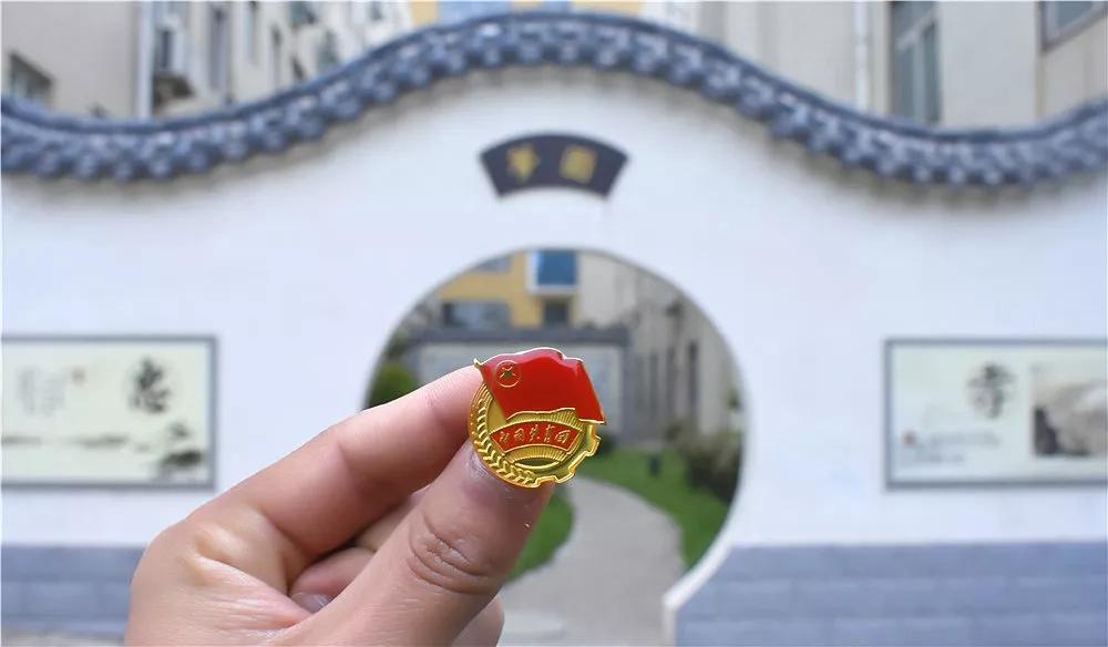今天团团带你来一次平职之旅与团徽合影向青春致敬