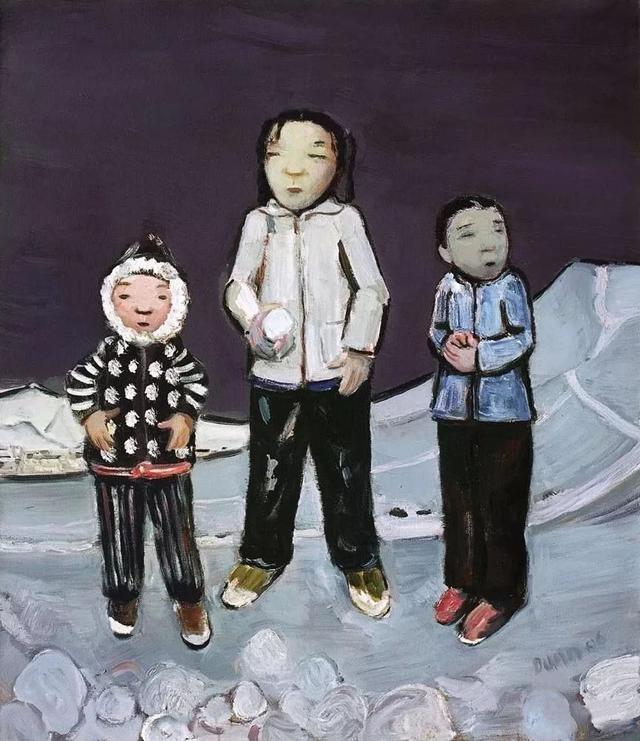 段正渠表现主义油画人物欣赏