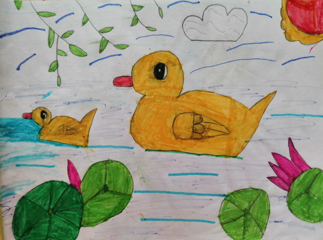【墨竹分享】妙笔绘丹青——一年级小朋友们的画作欣赏