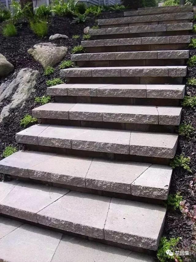 台阶,不仅仅是阶梯,更是花园里的一处小景