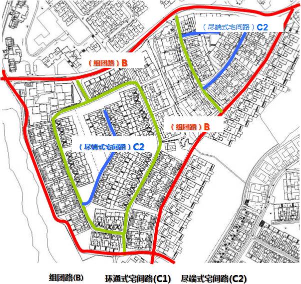 6m;消防车道≥4m备 注:居住区道路分类:居住区道路,小区路a,组团路b