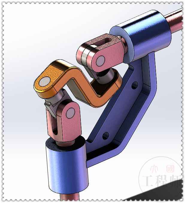 【干货分享】用solidworks设计的90度均匀无齿传动机构