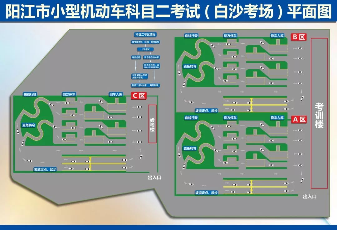 阳江考场最新平面示意图(更新2019/6/27)