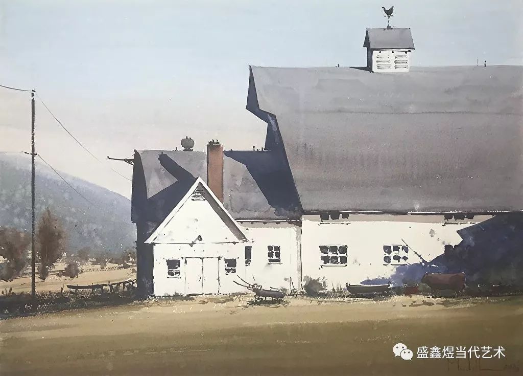 美国水彩艺术家丹马歇尔作品