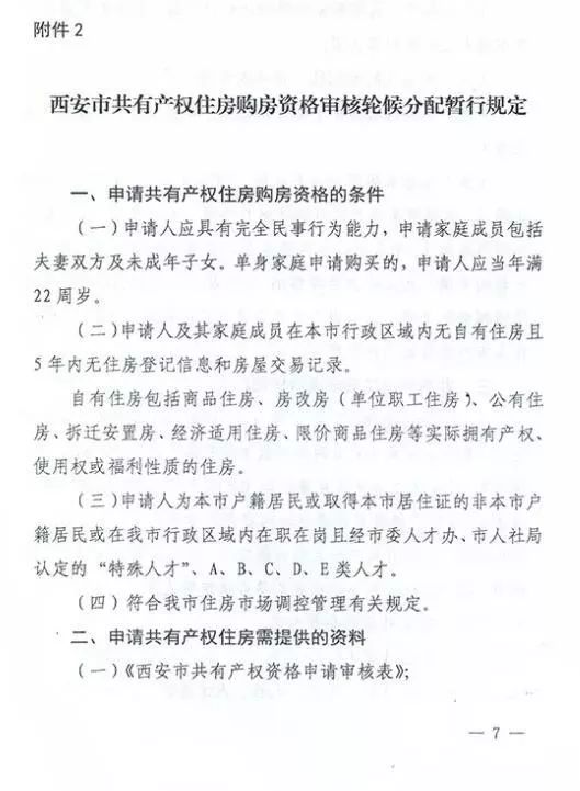 重磅！7月1日起西安停止经适房、限价房的申请受理