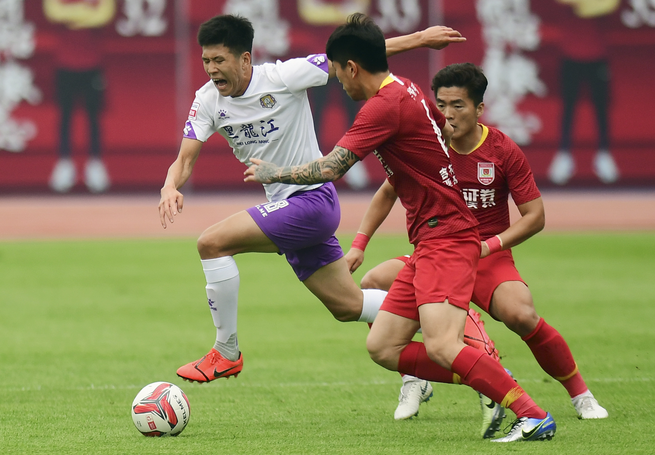 足球——中甲:长春亚泰平黑龙江fc