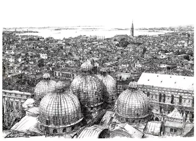 著名钢笔画名师唐亮--速写欧洲