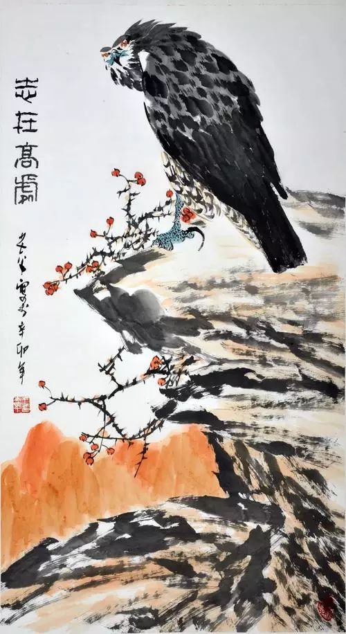 王书平|笔神墨妙绘雄鹰(80幅)_花鸟画