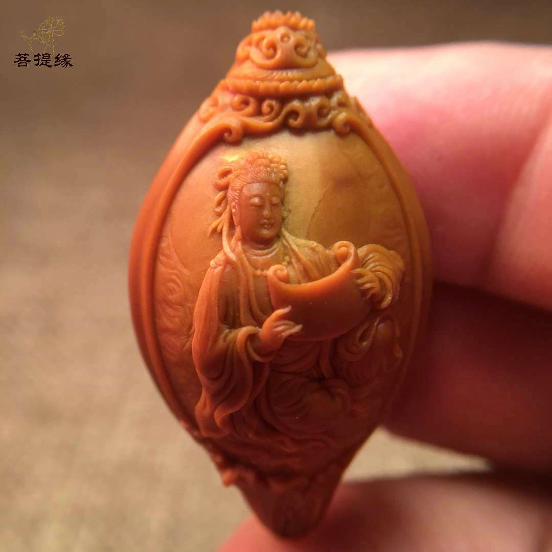 我是雕刻师缪小明橄榄核雕刻界工艺大师作品欣赏菩提缘文玩