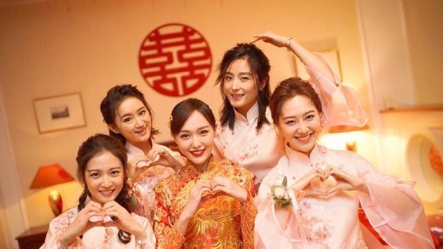 杨颖伴娘团,刘诗诗伴娘团,输给了她的伴娘团