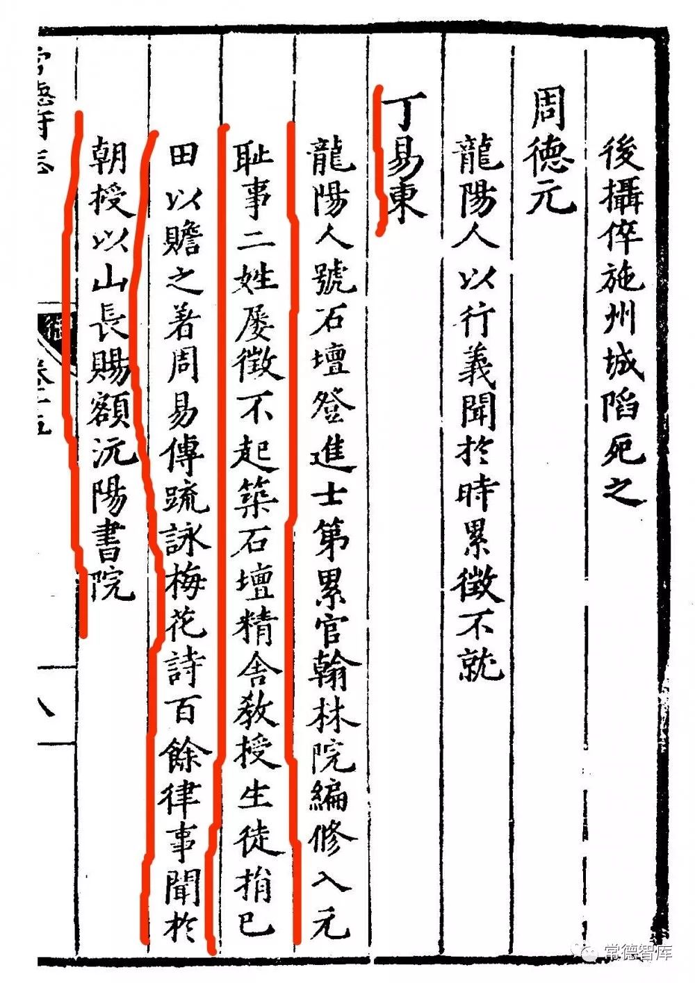 丁易东是南宋成淳四年(1268年)进士,曾累官翰林院