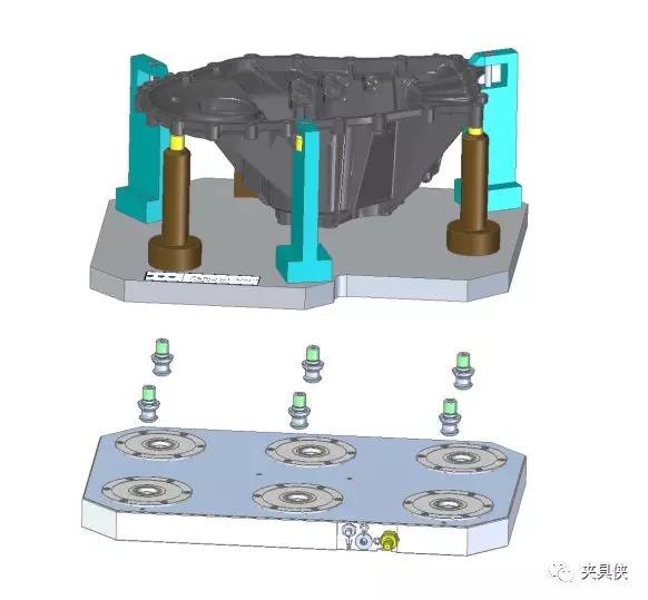 自制工装托板后，发动机箱体也可以有效装夹  第11张