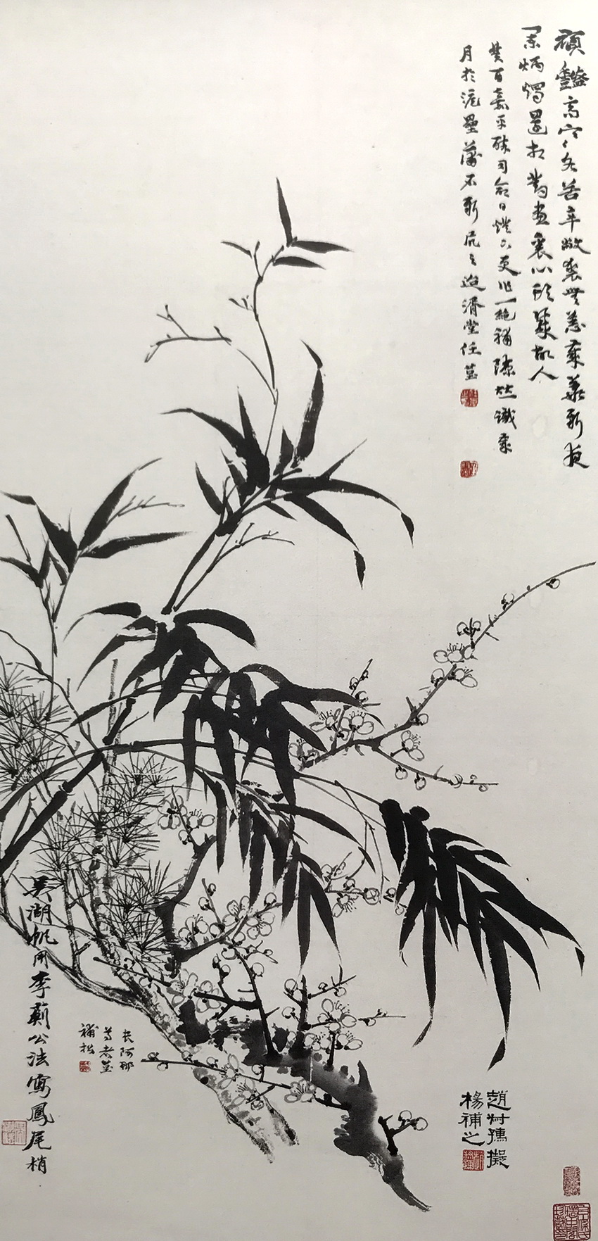 岁寒三友松竹梅,礼送五福万花开——国画花鸟艺术