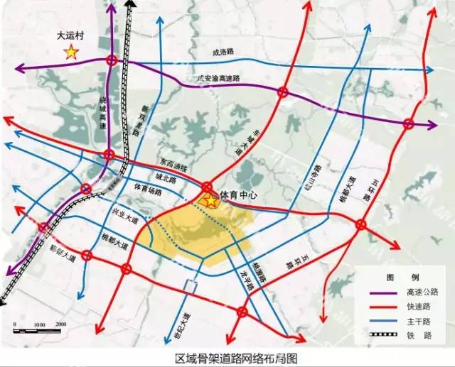 四条轨道接入龙泉驿站 公路交通更是犹如一张大网 连接起每个地方
