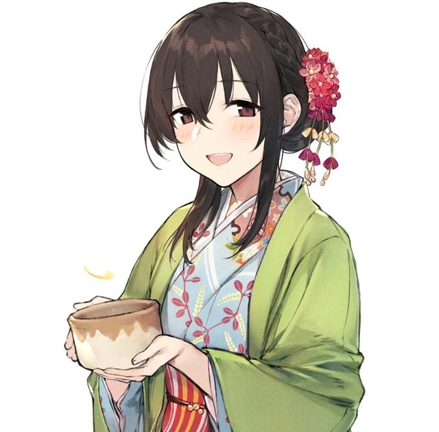 二次元和服美图欣赏:古香古色打扮华丽,动感迷人的漂亮女生