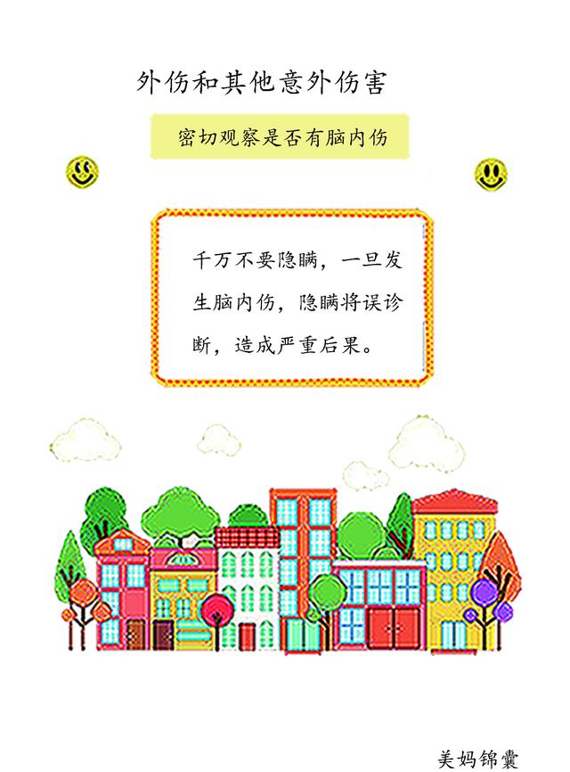                     仔细观察宝宝的摔伤后反应是否有脑内伤？