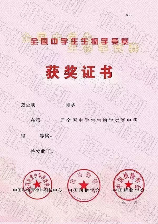 2019年全国生物学联赛获奖名单!看哪省一等奖最多 ag百家乐网址