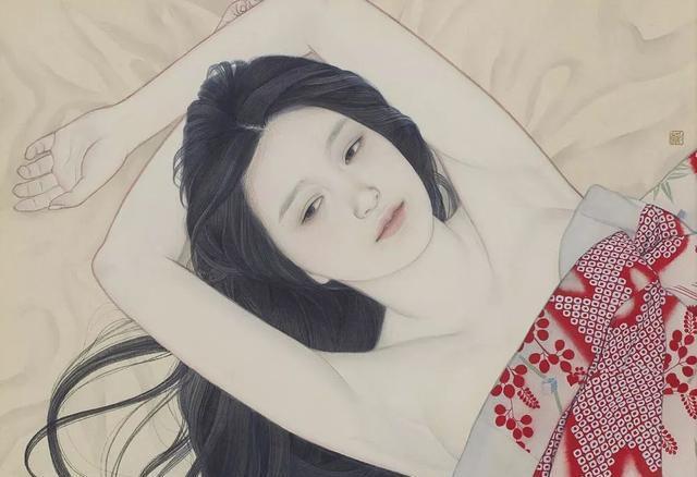 岛国美女画家用工笔画出唯美的女性人体作品 日本红怡院一本道