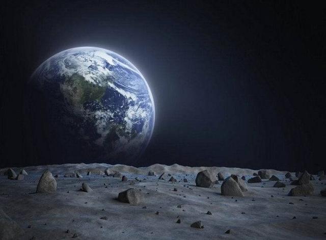 若到月亮上看地球,其大小和亮度和地球上看月亮一样吗,差别多大_月球