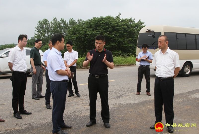 县领导赴和县这两地调研重点项目建设!_汪强
