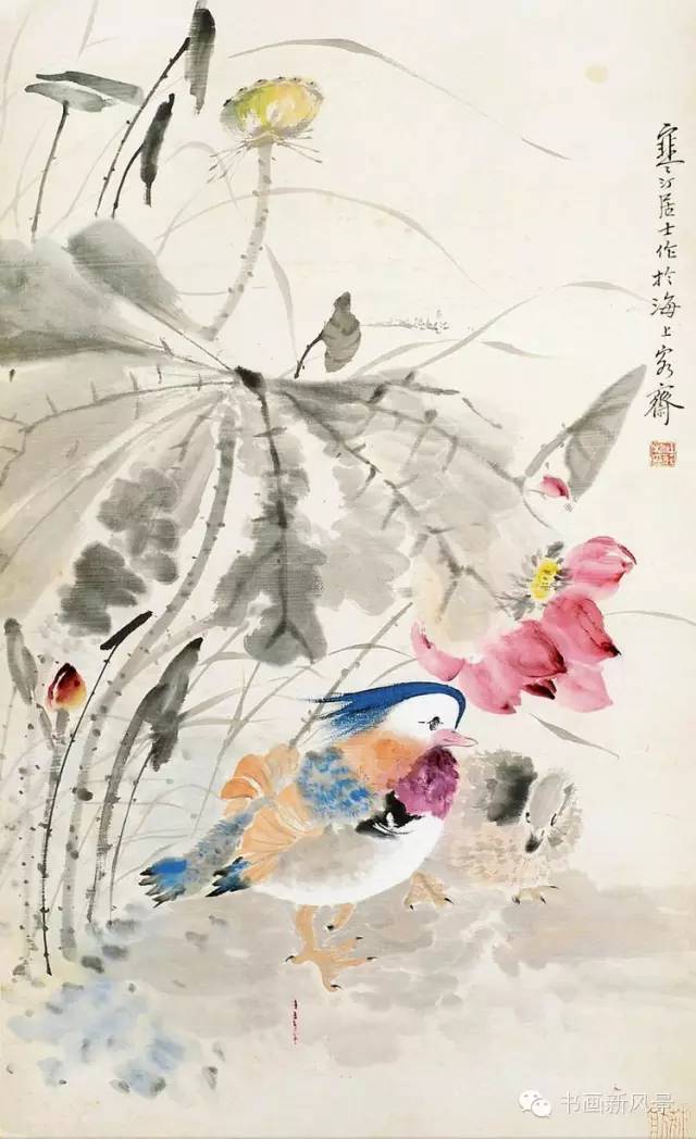 江虚谷画荷绝非浪得虚名