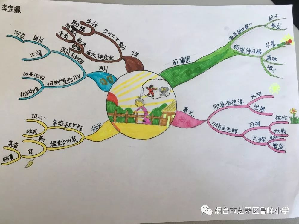 【鲁峰科研】四年级语文——思维导图让课堂教学绽放思维之花