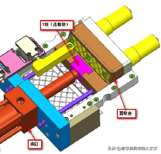 塑胶模具设计之经典油缸抽芯案例剖析