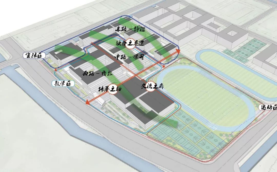 何处书声朗苏苑隐学堂苏苑高级中学易地新建工程