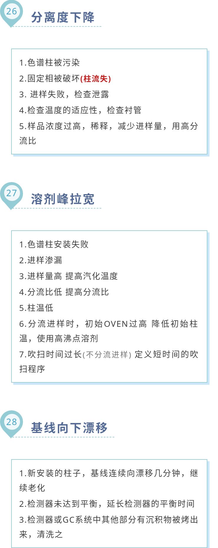 35个气相色谱常见问题及注意事项大汇总！（终篇）