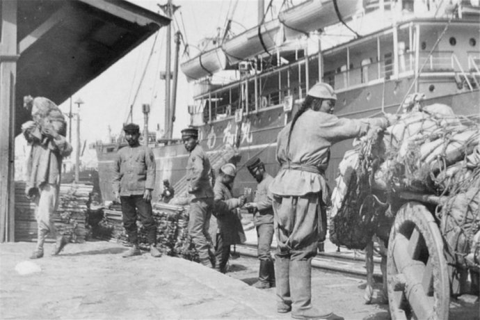 日军占领中国旅顺,日俄战争时期的老照片