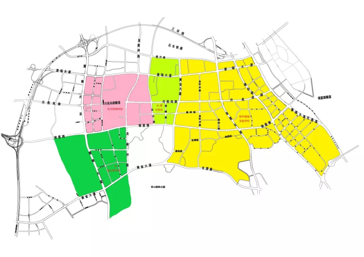 学区范围,仅供参考,实际以《长沙市望城区2019年义务教育阶段学校学区