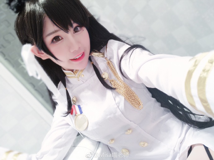 黑丝美少女 碧蓝航线 爱宕 cos cn:misa喵老师