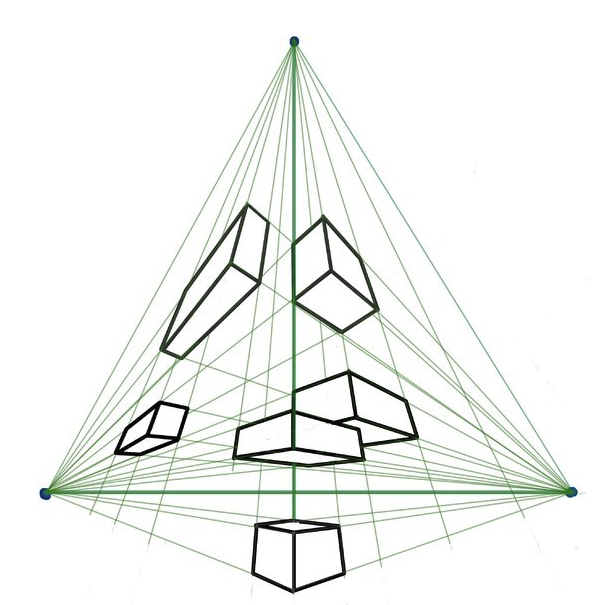 绘画新手怎么学好几何体透视