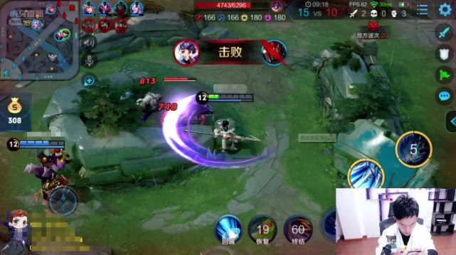 王者荣耀:虎牙一哥点开粉丝的一个视频,直播间