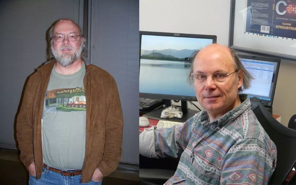 以上左图为java之父james gosling,右图为c 语言创始人bjarne