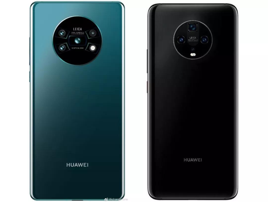 华为mate30系列渲染图再曝全新圆形四摄布局